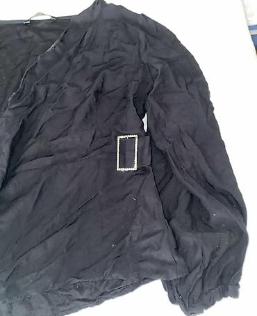 m torbe: Crni ženski blejzer/kimono LCW Vision, veličina XL - Materijal — 4