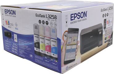 Другие комплектующие: МФУ Epson EcoTank L3258 (A4, струйное МФУ, 33стр/ мин, 5760x1440dpi, 4