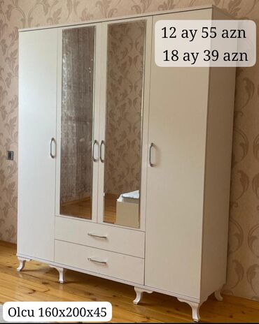 Dolablar: Yeni, Açılan, 4 qapılı Düz dolab