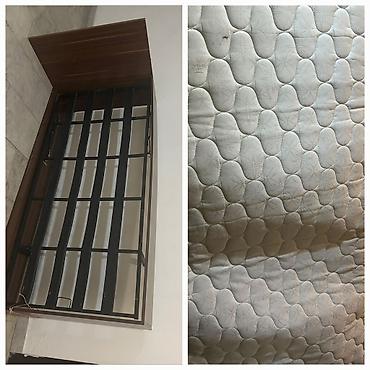 İşlənmiş, Təknəfərlik çarpayı, Bazalı, Matras ilə, Siyirməsiz
