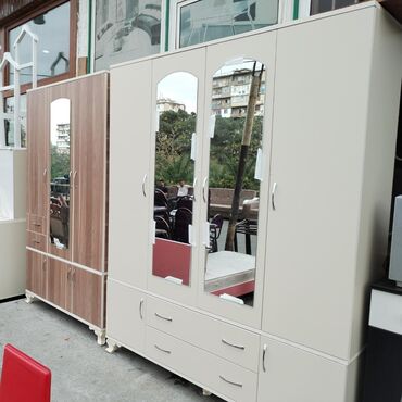 Dolablar: Yeni, Açılan, 4 qapılı Düz dolab, Dolab-asılqan, Türkiyə — 23