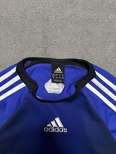 pull and bear: Futbolka, Adidas, rəng - Göy — 3