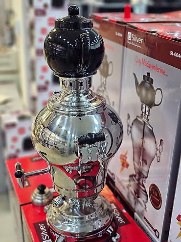 ucuz samavarlar: Elektrikli samovar silver model: sl-0044 elektri̇k semaver 4l — 6