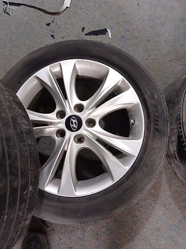 orta panel: Hyundai orijinal yüngül lehimli disk və təkər dəsti - Komplеkt: 3 — 2