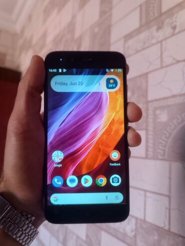 redmi mi play qiymeti: Xiaomi Mi A1, 64 GB, rəng - Qara, 
 Sensor, Barmaq izi, İki sim kartlı