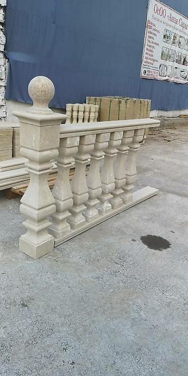 Обшивка лестниц: Балясины,перилы,тумбы из Сары таш — 12