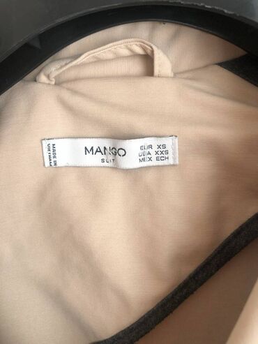 qadınlar üçün drap palto: Palto Mango, XS (EU 34), rəng - Bej