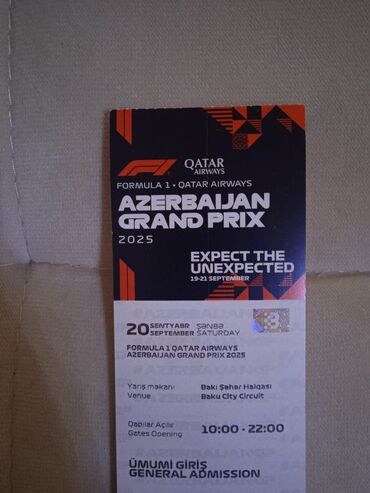 İncəsənət və kolleksiyalar: Məhsul: Formula 1 Qatar Airways Azerbaijan Grand Prix 2025 üçün