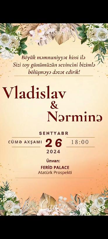 ad gunu ev dekoru: Məhsul: Fərdi toy dəvətnamələrinin hazırlanması və dizaynı — 8