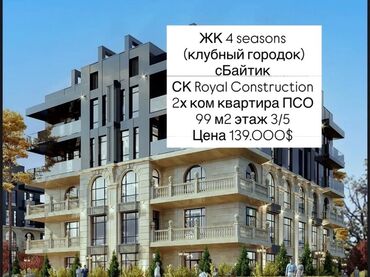 коттедж золотые пески: 2 комнаты, 99 м², Элитка, 3 этаж, ПСО (под самоотделку)