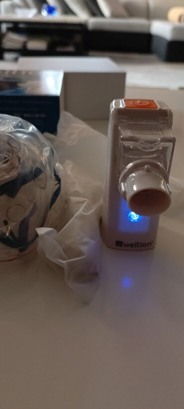 İnqalyatorlar, nebulizerlər: İnqalyasiya aparatı.Endirim!Daşına bilən,şarjlı,yeni nəsil — 12