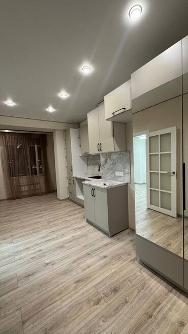 арзан квартира арендага: 1 бөлмө, 33 кв. м, Элитка, 8 кабат, Евроремонт