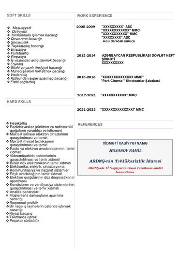 Başqa xidmətlər: Peşəkar CV hər şəxsə özəl olaraq hazırlanmalıdır. Hal-hazırda Trenddə — 4