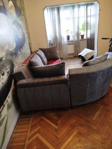 Divanlar: Künc divan, İşlənmiş, Açılan, Bazalı, Vеlur parça, Çatdırılma yoxdur — 7