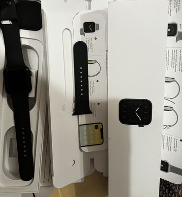 apple watch 4 цена: Apple watch 5 серии, черный, состояние идеальное 👍👍 прошу 10000 сом