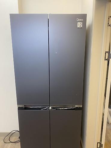 стекло для холодильника: Холодильник Midea, четырехдверный (French Door), графитово‑серый — 1