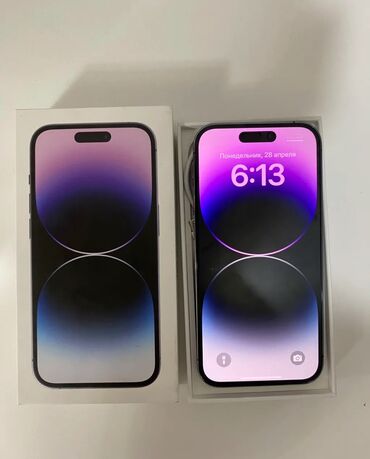 чехлы на поко х3 про бишкек: IPhone 14 Pro, Колдонулган, 128 ГБ, Deep Purple, Заряддоочу түзүлүш, Кабель, Куту, 83 %