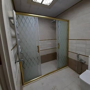 Duş kabinaları, arakəsmələr: Yeni Üstü açıq kabina, Düzbucaqlı, Ödənişli çatdırılma — 2