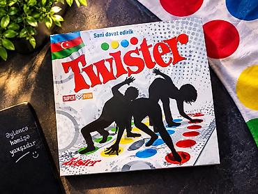 el oyunları: Twister stolüstü/fiziki hərəkət oyunu - Qutuda “Twister” oyun dəsti — 1