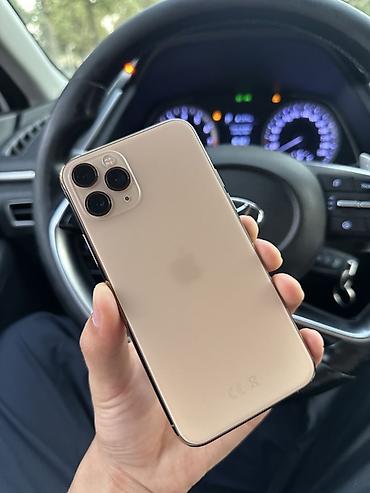 mini 3: IPhone 11 Pro, Б/у, 64 ГБ, Золотой, Зарядное устройство, Чехол, Кабель, 71 % — 1