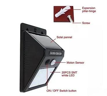 Baštenska rasveta: Solarne LED zidne/stepenišne lampe za eksterijer - Tip: samostalne — 6