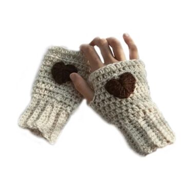 вязанные перчатки: Вязанные перчатки без пальцев, можно заказать свой дизайн