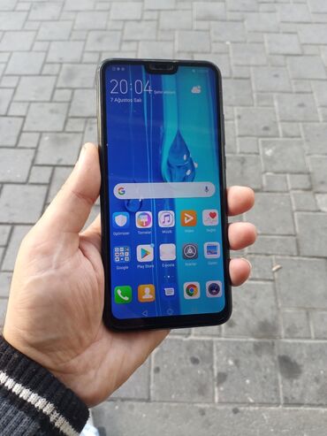 wifi huawei: Huawei Y9, 128 GB, rəng - Qara, Barmaq izi