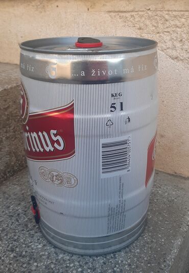 Ostalo posuđe: Gambrinus bure od piva 5l prazno 5l raritet lično preuzimanje bg ili — 4