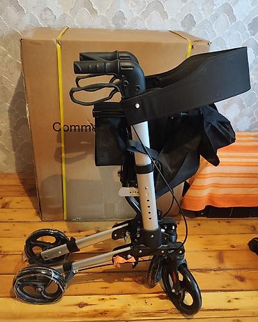 elil araba: Yüngül və qatlanan rollator tipli gəzinti arabası - Alüminium gövdə — 5