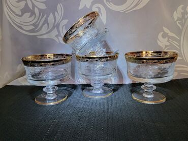 Čaše: Case rucni,rad,kristal murano medici za vino iz 60ih. Case kristal za — 5