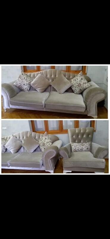 2 ci el divan kreslo: İşlənmiş, Klassik divan, 2 kreslo