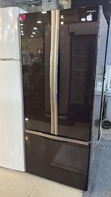 et soyducusu: Hitachi çoxqapılı soyuducu - Rəng: qara (parlaq şüşə ön panel) - Ön — 1