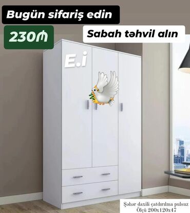 шифоньер: Yeni, Düz dolab, Qarderob, paltar dolabı