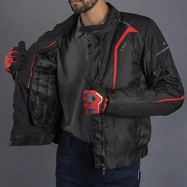Ostale jakne: LS2 muška moto jakna – tekstilna, crno-crvena - Sportski kroj sa — 2