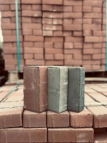 Брусчатка кирпич: Тротуарная плитка вибропрессованная, форма «кирпич». - Материал — 9