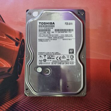Оперативная память (RAM): Накопитель, Новый, Toshiba, HDD, 1 ТБ, 3.5", Для ПК