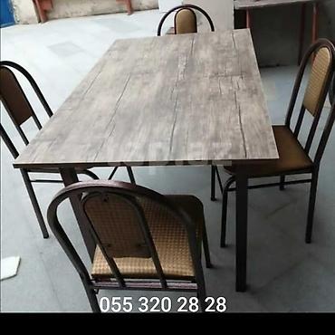 kicik masa kafe: Kafe və restoranlar üçün 4 nəfərlik 6 nəfərlik 8 nəfərlik stul və — 4