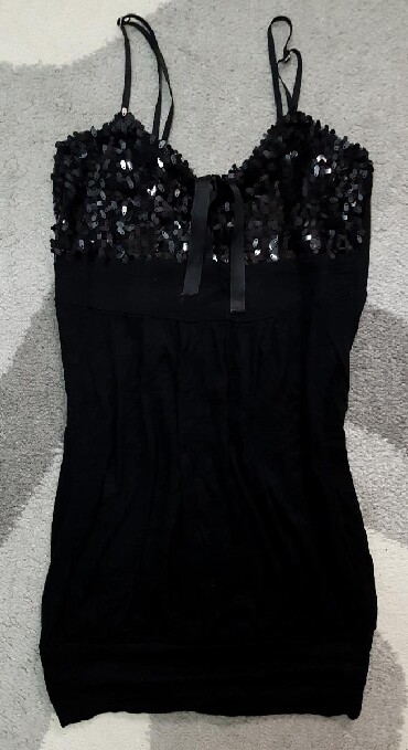 orsay crna haljina: S (EU 36), M (EU 38), bоја - Crna, Drugi stil, Na bretele