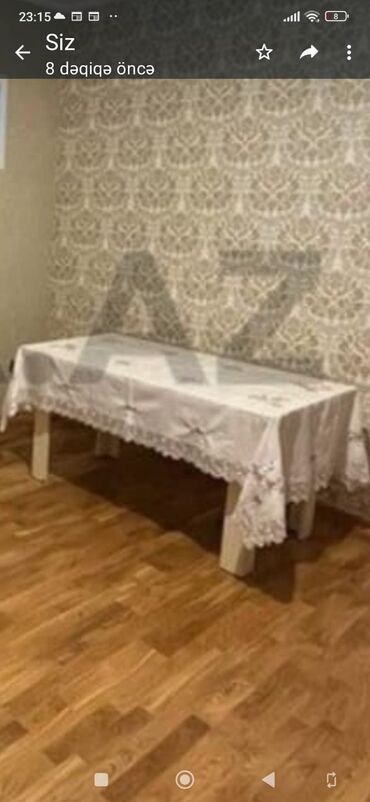 qonaq otaqı: Qonaq masası, İşlənmiş, Dördbucaq masa, Türkiyə