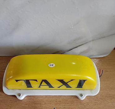 Reklam lövhələri: Taksi dam işarəsi (işıqlı) - Sarı rəngli, “TAXI” yazılı dam üstü — 1