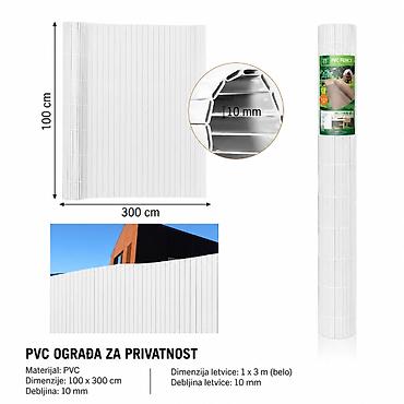 KMT PVC ograda bela 297463 PVC ograda za privatnost u rolnama na lalafo.rs KMT PVC ograda bela 297463 PVC ograda za privatnost u rolnama