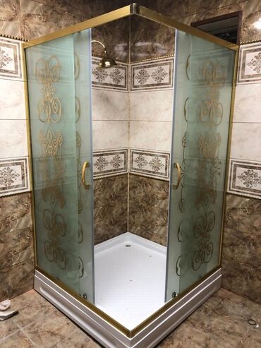 Duş kabinaları, arakəsmələr: 6mm 8mm 10mm sade mat dekorlu şüşələrdən hazirlanan duskabinlərin — 8
