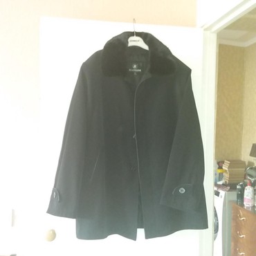 коженная куртка мужская: Куртка 4XL (EU 48), цвет - Черный