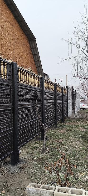 Бетонные еврозаборы: Бетонный еврозабор, Другой бренд, Декоративный, Новый, Оптом,Безналичный расчет — 18