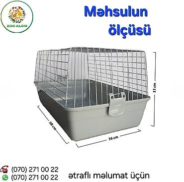 siçan: Dovşan qəfəsi – praktik və rahat həll - Ölçü: 58 × 36 × 33 sm - — 5