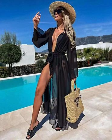 ca bunde: 05Dugačka plažna kimono-haljina/prekrivač za kupaći kostim 💫New — 2