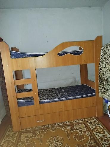 Оңдоп-түзөө жана курулуш: Двухъярусная кровать БЕЗ МАТРАСОВ - Материал: ЛДСП с текстурой под — 2