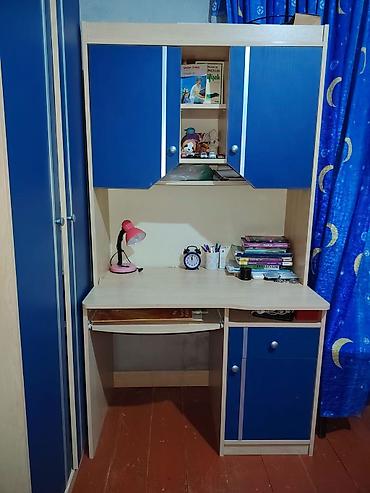 Ev və bağ: Düz masa, Stulsuz, Polkalı, Siyirməli, MDF — 1