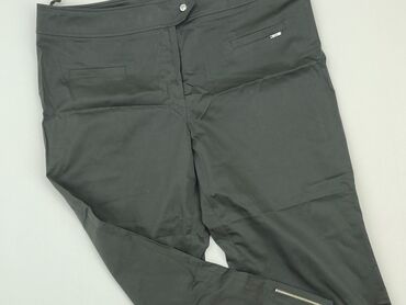 spodnie joggery damskie bawełniane: Material trousers, 3XL (EU 46), condition - Very good