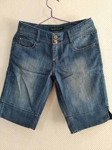 шорты женские джинсовые короткие: Повседневные шорты, Короткая модель, XS (EU 34), S (EU 36), M (EU 38)